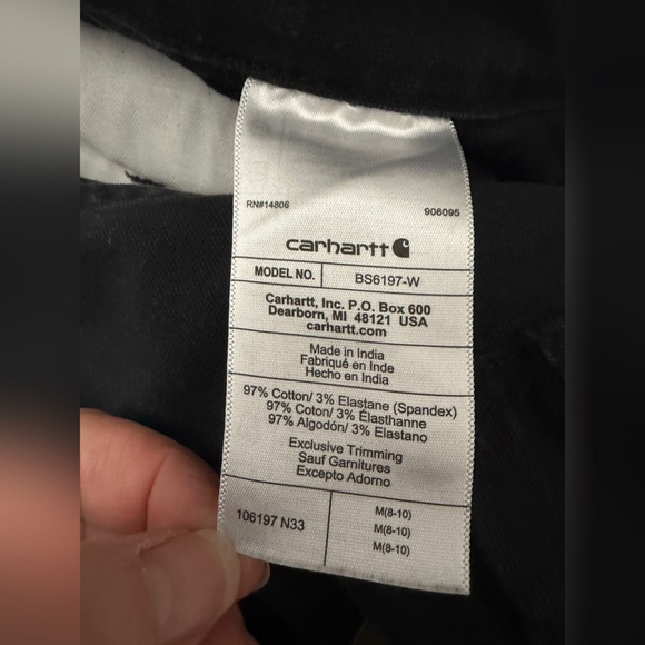 Carhartt Ashland Relaxed Fit Rugged Flex Canvas Shortalls - M - Picture 8 of 12